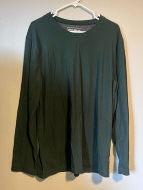 Eddie Bauer Forest Green Long Sleeve Thermal Shirt
